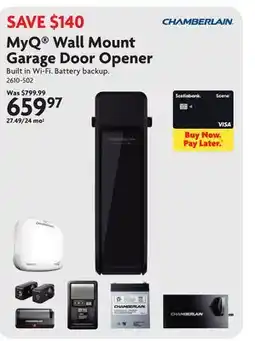 Home Hardware MyQ Wall Mount Garage Door Opener offer