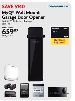 Home Hardware MyQ Wall Mount Garage Door Opener offer