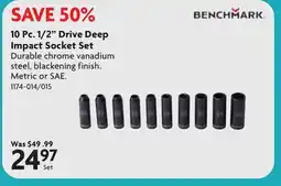 Home Hardware 10 Pc. 1/2 Drive Deep Impact Socket Set offer