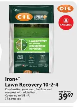 Home Hardware Iron+ Lawn Recovery 10-2-4 offer