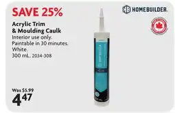 Home Hardware Acrylic Trim & Moulding Caulk offer