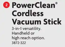 Home Hardware PowerClean Cordless Vacuum Stick offer