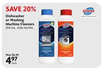 Home Hardware Dishwasher or Washing Machine Cleaners offer