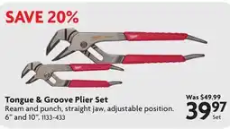 Home Hardware Tongue & Groove Pliers Jaw Set offer