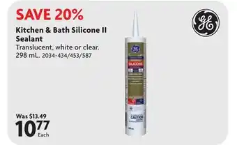 Home Hardware Kitchen & Bath Silicone II Sealant offer