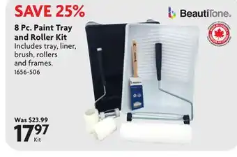 Home Hardware 8 Pc. Paint Tray and Roller Kit offer