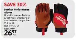 Home Hardware Leather Performance Gloves offer