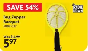 Home Hardware Bug Zapper Racquet offer