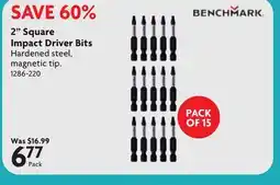 Home Hardware 2 Square Impact Driver Bits offer