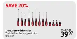 Home Hardware 13 Pc. Screwdriver Set offer