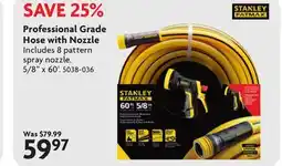 Home Hardware Professional Grade Hose with Nozzle offer