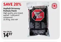 Home Hardware Asphalt Driveway Pothole Patch offer