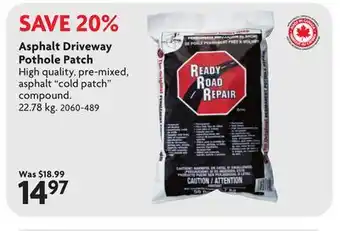 Home Hardware Asphalt Driveway Pothole Patch offer