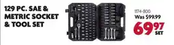Home Hardware 129 PC. SAE & METRIC SOCKET & TOOL SET offer