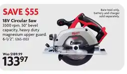 Home Hardware 18V Circular Saw offer