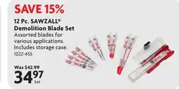 Home Hardware 12 Pc. SAWZALL Demolition Blade Set offer