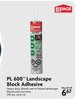 Home Hardware PL 600 Landscape Block Adhesive offer