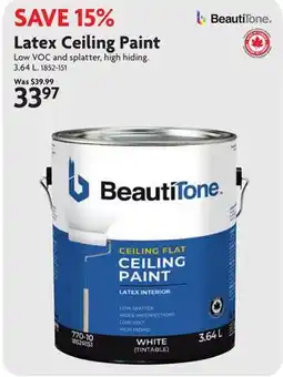 Home Hardware Latex Ceiling Paint offer