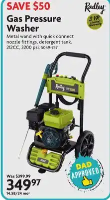 Home Hardware Gas Pressure Washer offer