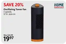 Home Hardware Oscillating Tower Fan offer