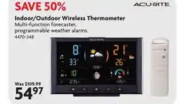 Home Hardware Indoor/Outdoor Wireless Thermometer offer