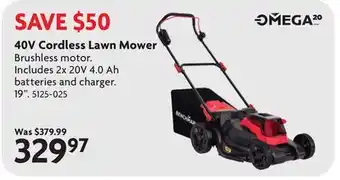 Home Hardware 40V Cordless Lawn Mower offer