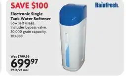 Home Hardware Electronic Single Tank Water Softener offer