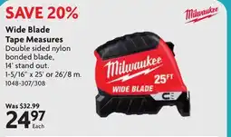 Home Hardware Wide Blade Tape Measures offer