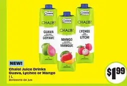Chalo FreshCo Chalo! Juice Drinks Guava, Lychee or Mango 1 L offer