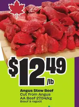 Chalo FreshCo Angus Stew Beef Cut from Angus AA Beef 27.54/kg offer