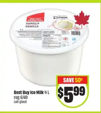 Chalo FreshCo Best Buy Ice Milk 4 L offer