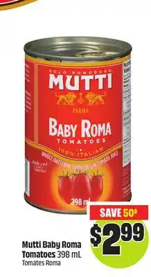 Chalo FreshCo Mutti Baby Roma Tomatoes 398 mL offer