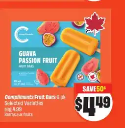 Chalo FreshCo Compliments Fruit Bars 6 pk Selected Varieties offer