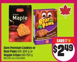 Chalo FreshCo Dare Premium Cookies or Bear Paws 168-300 g or Veggie Crisps 100-150 g offer