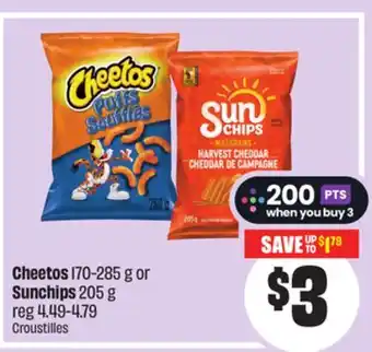 FreshCo Cheetos 170-285 g or Sunchips 205 g offer
