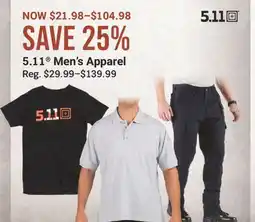 Cabela's 5.11 Men's Apparel offer