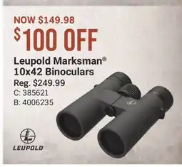 Cabela's Leupold Marksman 10x42 Binoculars offer