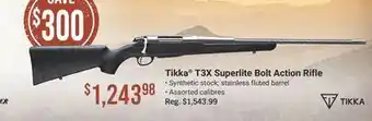 Cabela's Tikka T3X Superlite Bolt Action Rifle offer