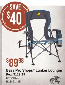 Cabela's Bass Pro Shops Lunker Lounger offer