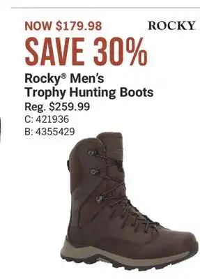 Cabela's Rocky Men's Trophy Hunting Boots offer