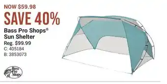 Cabela's Bass Pro Shops Sun Shelter offer