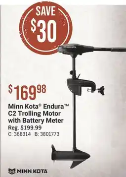 Cabela's Minn Kota Endura C2 Trolling Motor with Battery Meter offer