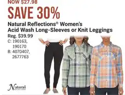 Cabela's Natural Reflections Women's Acid Wash Long-Sleeves or Knit Leggings offer