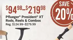 Cabela's Pflueger President XT Rods, Reels & Combos offer