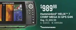 Cabela's Humminbird HELIX 7 CHIRP MEGA SI GPS G4N offer