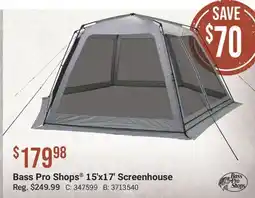 Cabela's Bass Pro Shops 15' x17' Screenhouse offer