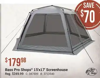 Cabela's Bass Pro Shops 15' x17' Screenhouse offer
