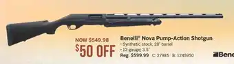 Cabela's Benelli Nova Pump-Action Shotgun offer