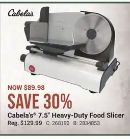 Cabela's Cabela's 7.5 Heavy-Duty Food Slicer offer