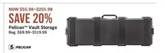 Cabela's Pelican Vault Storage offer